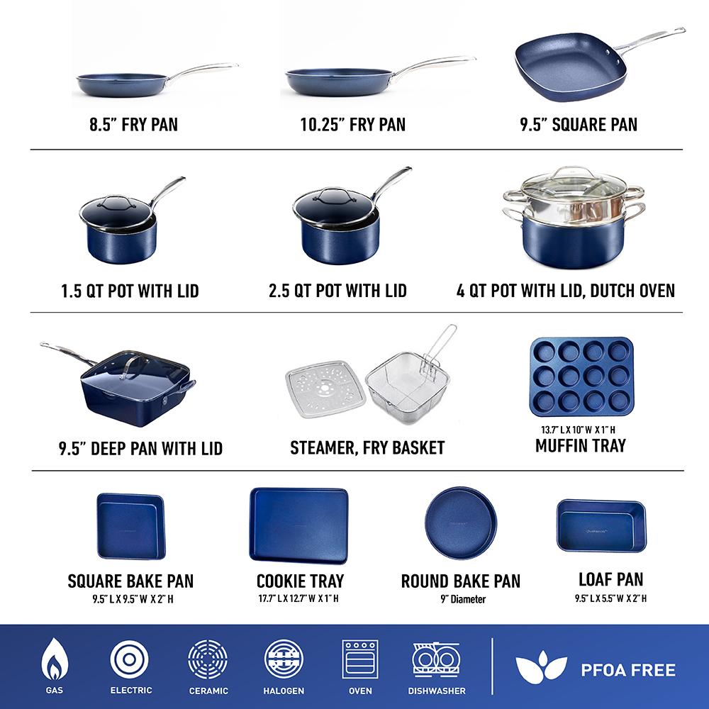 🔥 20pc Kitchen In A Box - Cook, Bake, Steam, Fry - Complete Set
