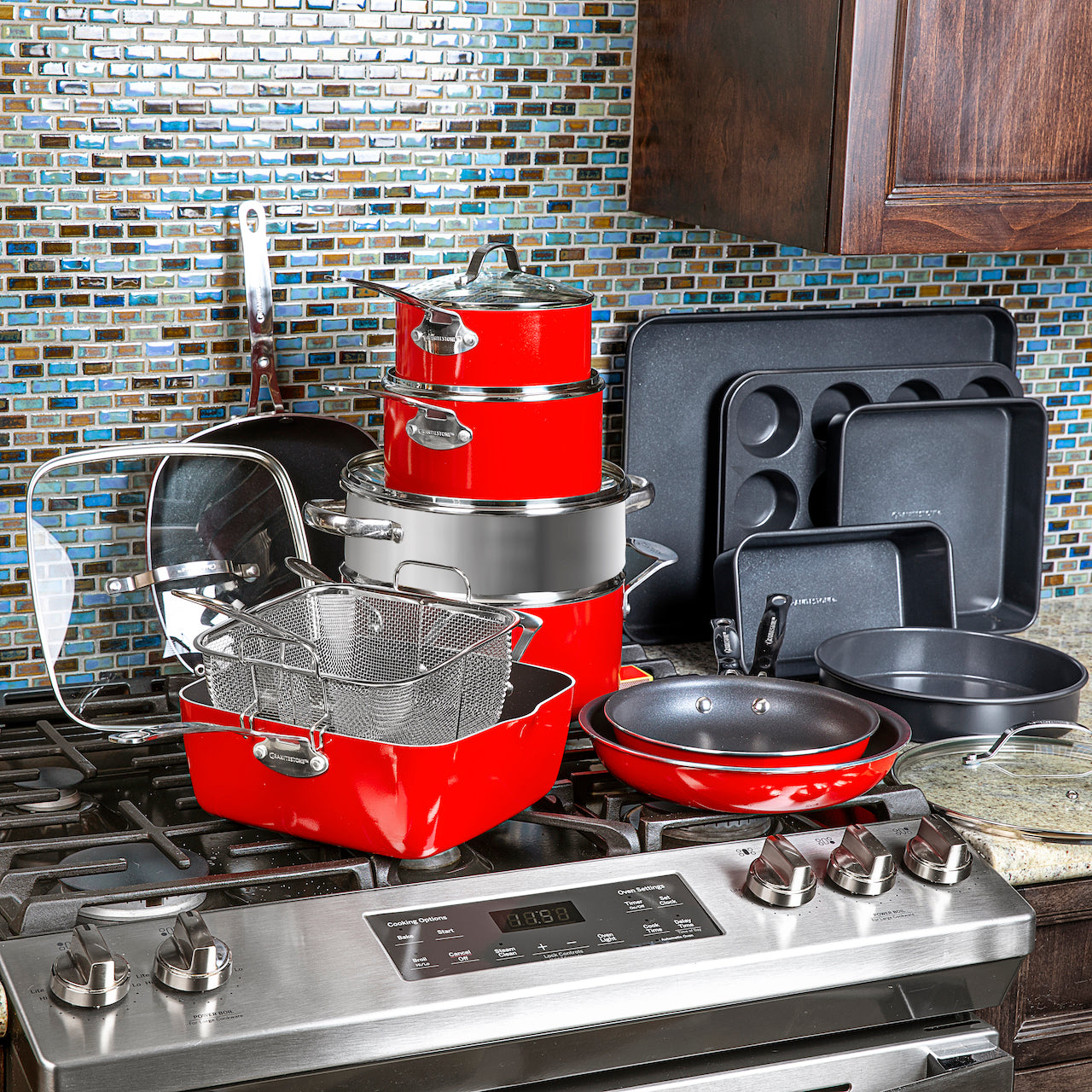 🔥 20pc Kitchen In A Box - Cook, Bake, Steam, Fry - Complete Set