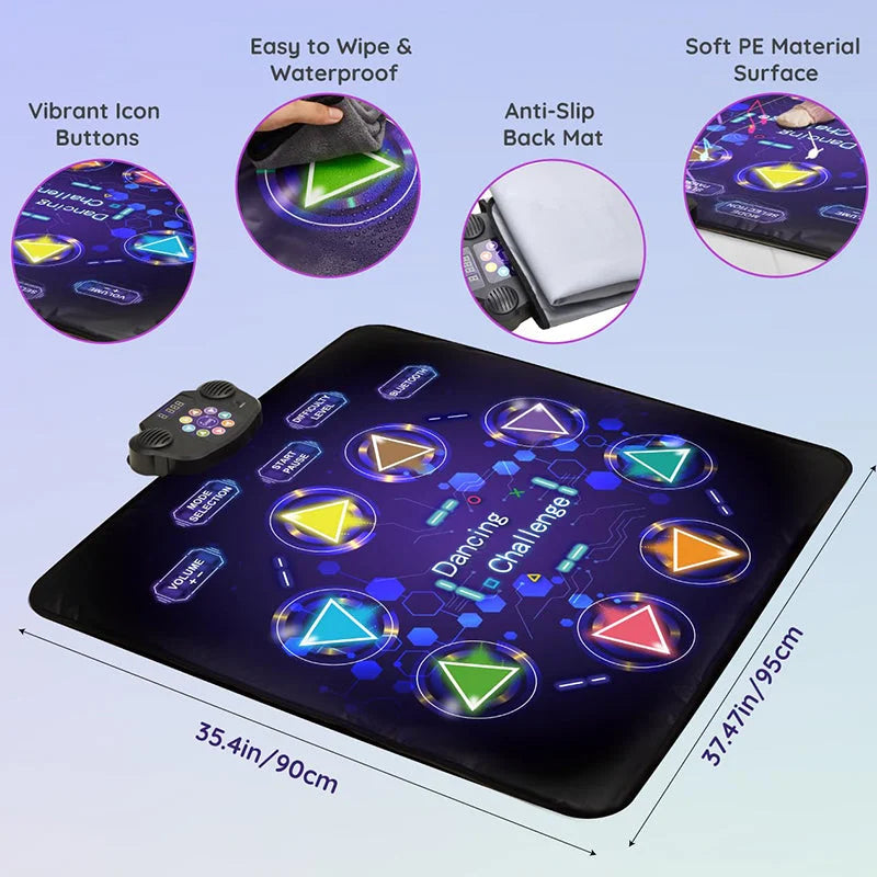 LED Bluetooth Kids' Music Dance Mat
